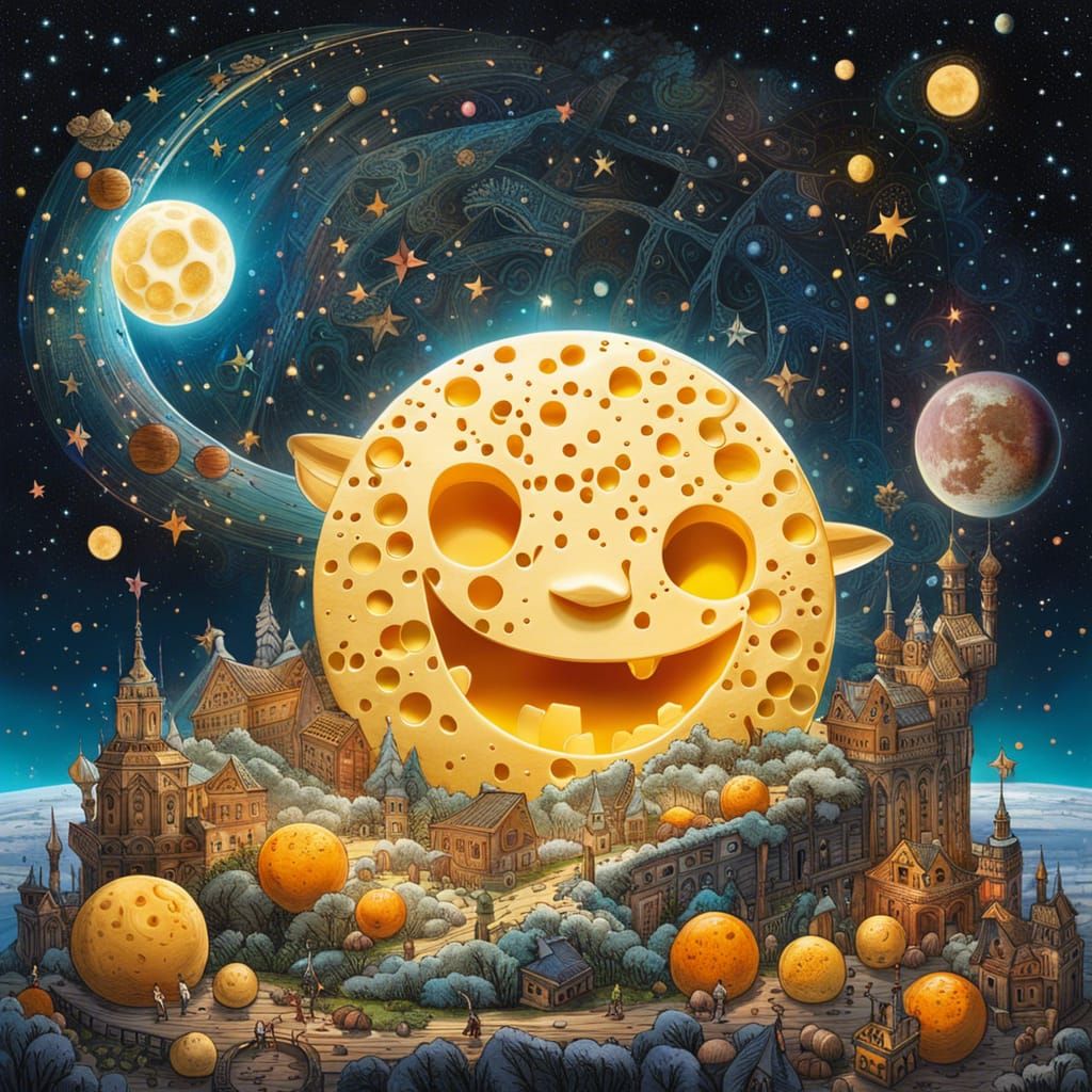 Fallen cheese moon