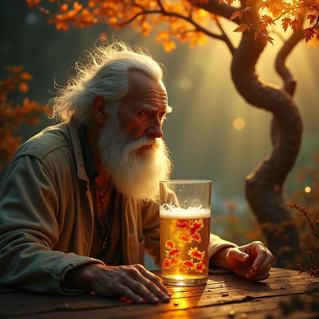 Golden Beer: An Atmospheric Matte Painting