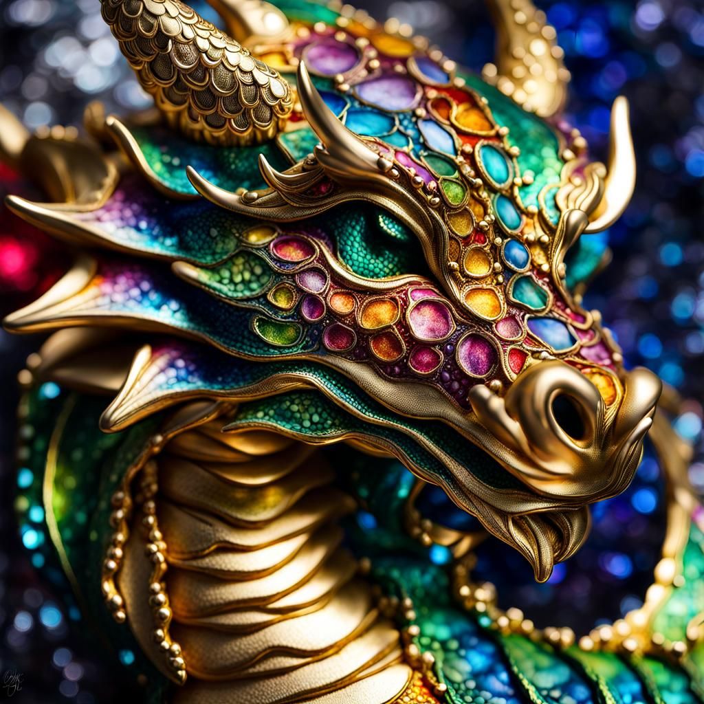 Baby Bobblehead Dragon Masterpiece with Vibrant Colours