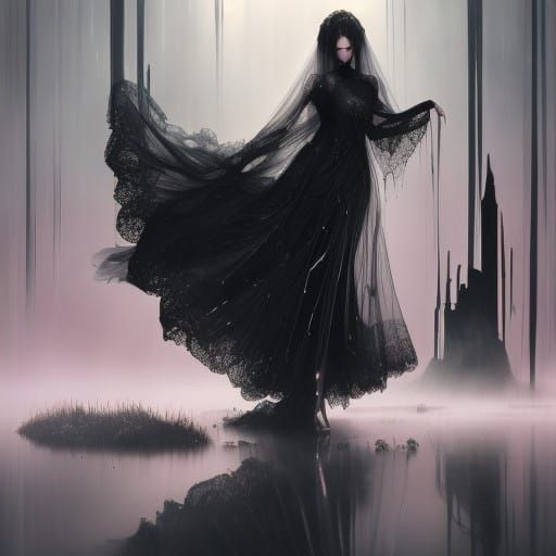 Ethereal Heartbreak in a Dreamlike Atmosphere