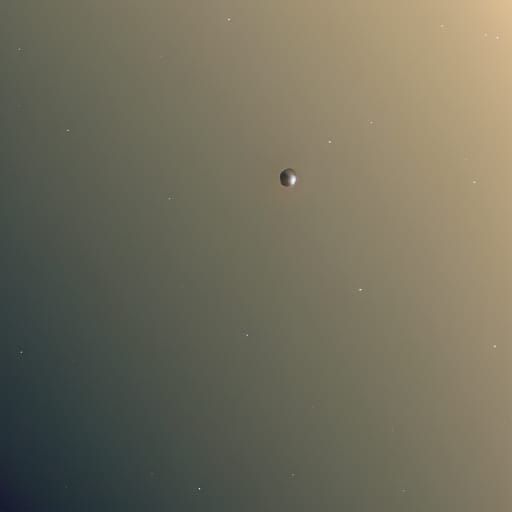 Hyperrealistic Spacecraft Approaches Ringed Gas Giant