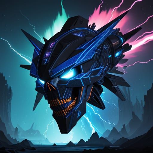 Voltenade X: Massive Skull Missile Concept Art