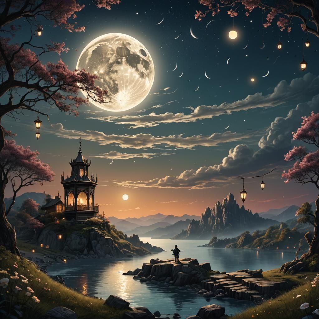 Enchanting Summer Evening: A Dreamlike Fantasy
