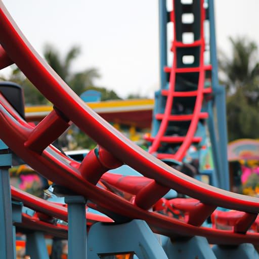 Rollercoaster in Sharp Focus with Bokeh