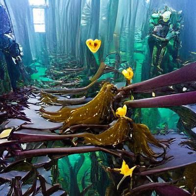 Fairy Tale Kelp Forest Scene