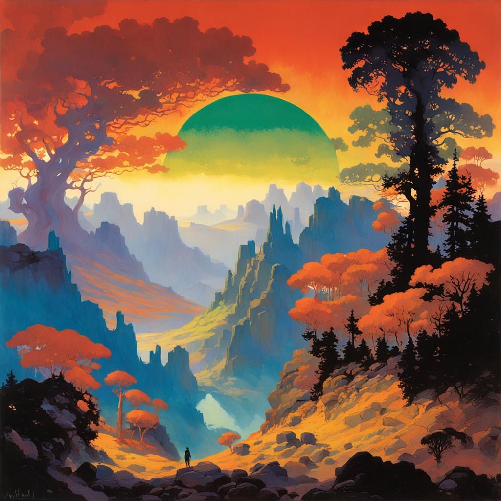 Dreamy Landscape in Surreal Style