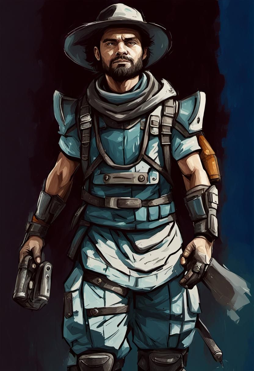 Photo Transformed into Hand-Drawn Style Sketch