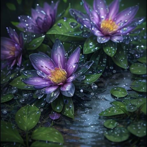 Blossoming in the Rain