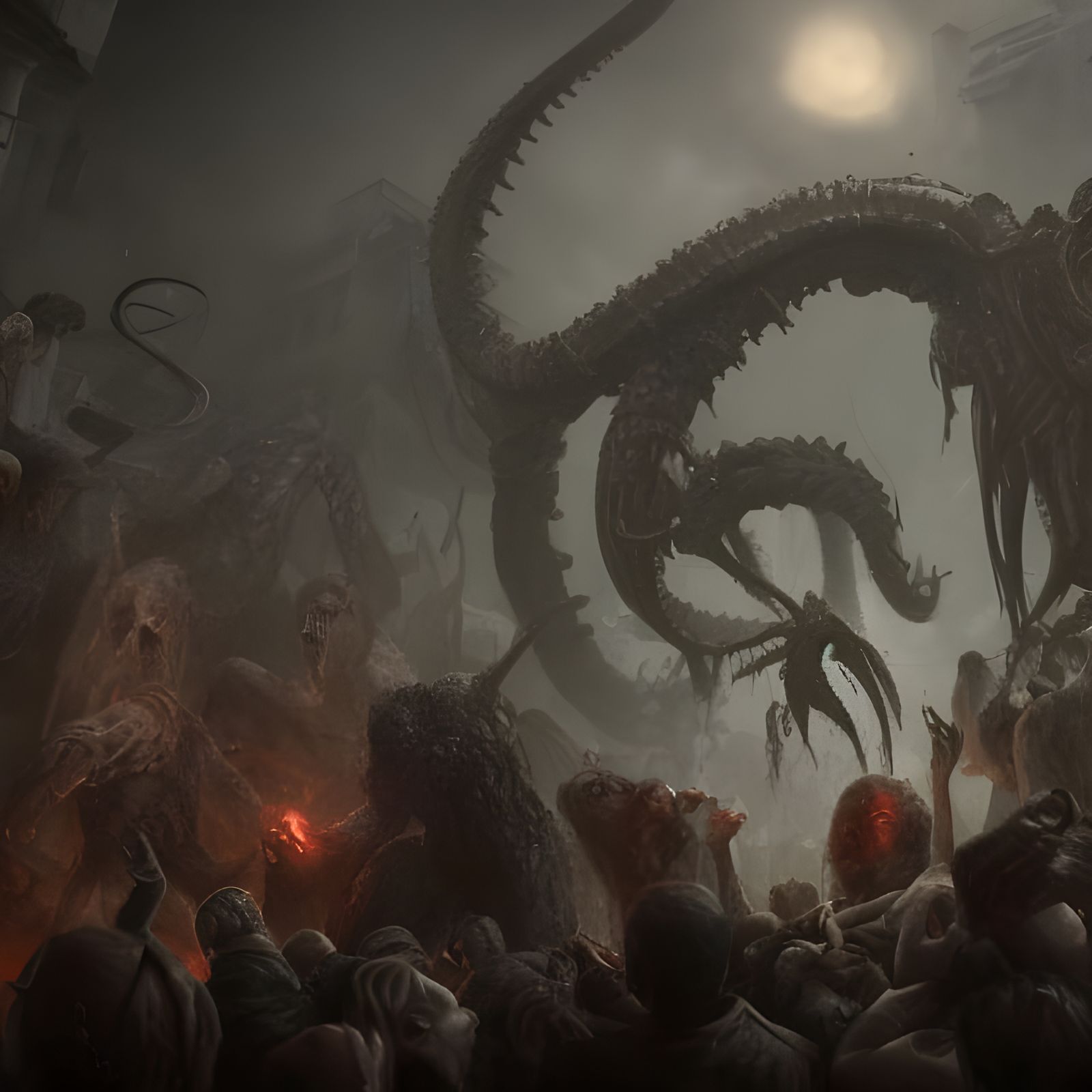 Dark Post-Apocalyptic World Destroyed by Elder God