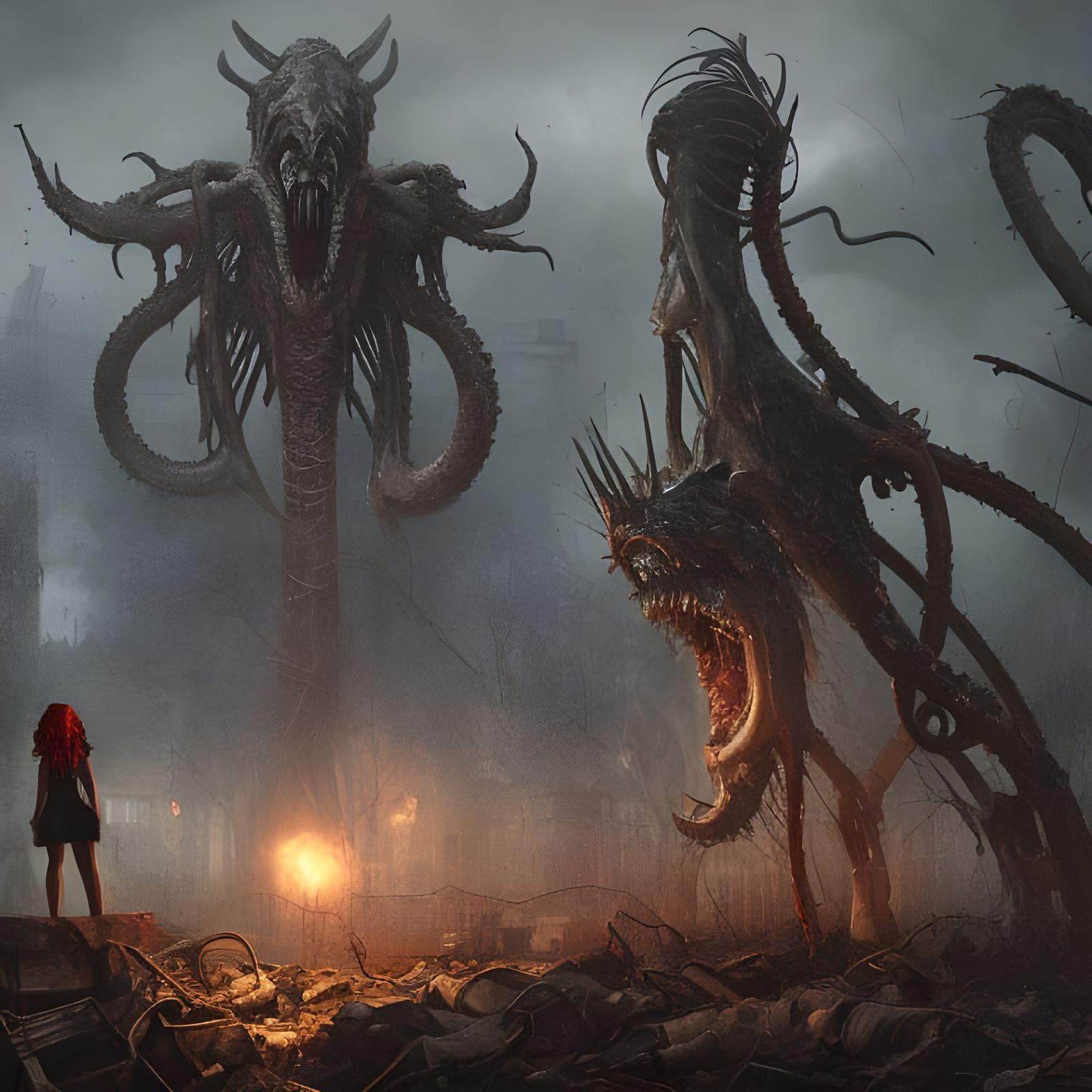 Post-Apocalyptic World Ruined by Lovecraftian Elder God