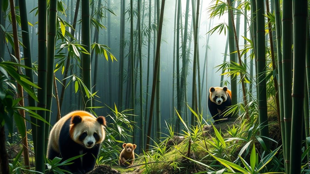 Mystical Giants Roam Chinese Bamboo Forests