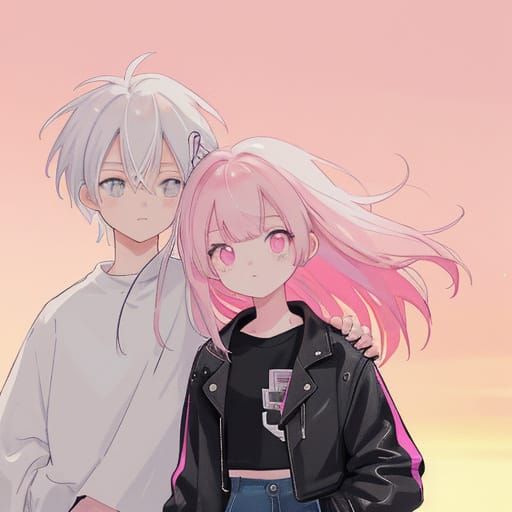 Vibrant Anime Portraits of Teen Love