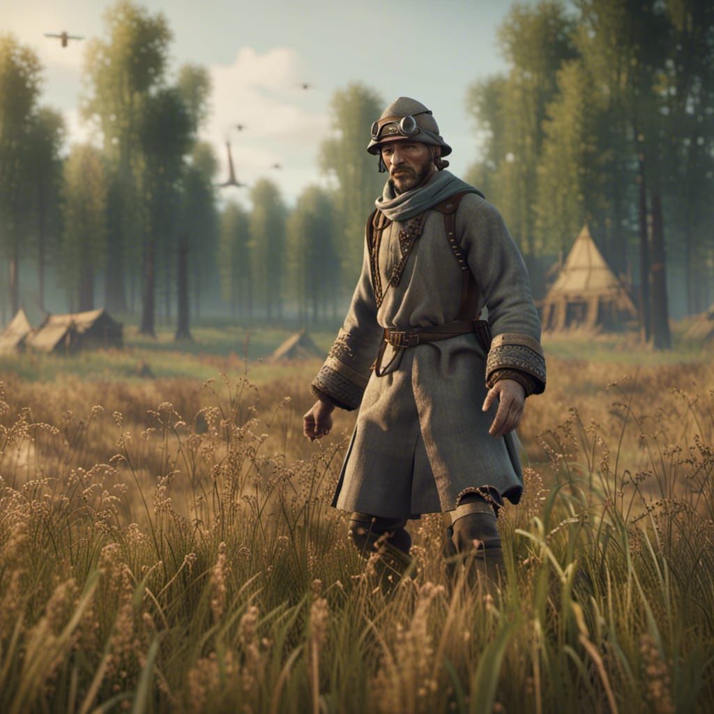 Slavic Peasant and Future Robots in 3D