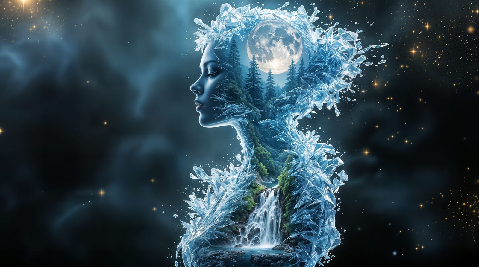 Ethereal Goddess of the Glacial Wilderness