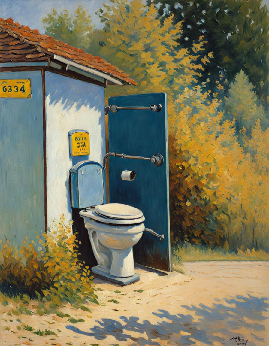 A Toilet Stall With A View