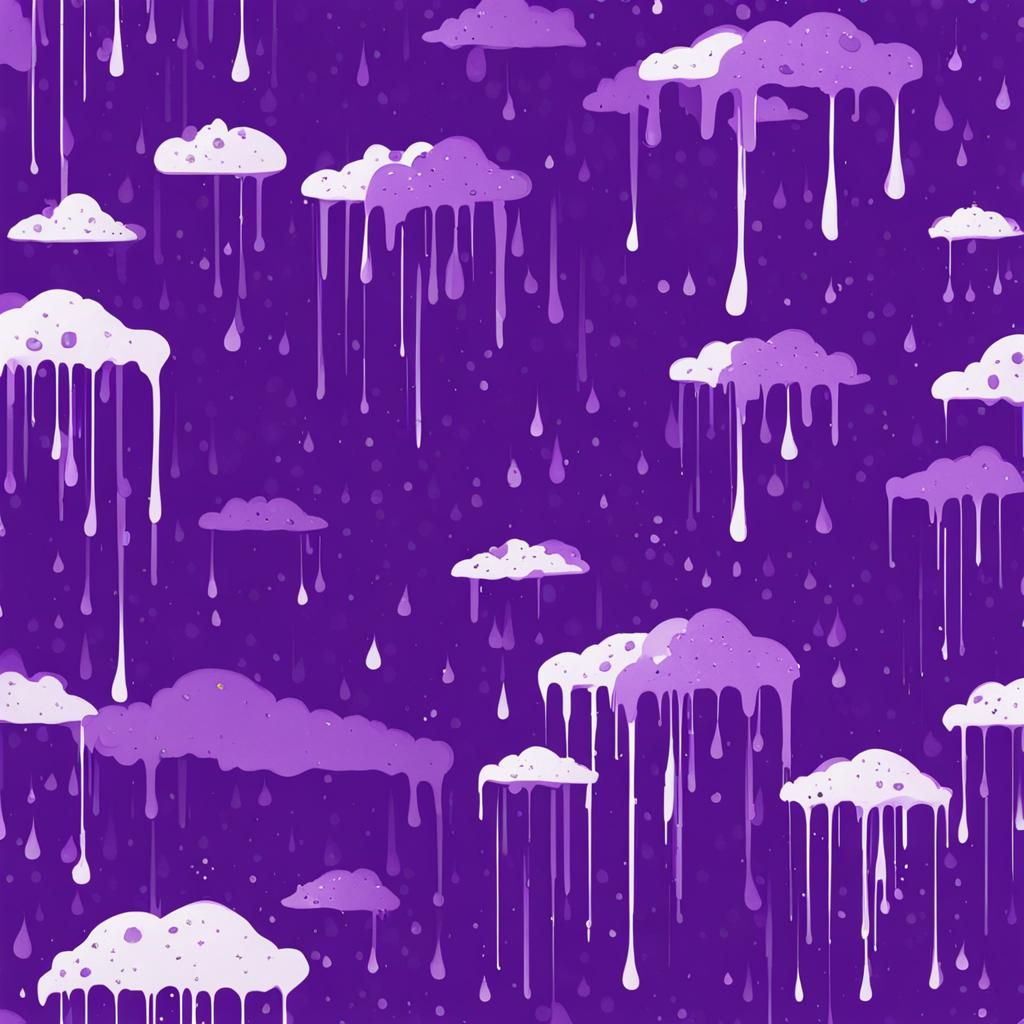 Abstract Purple Rain Art