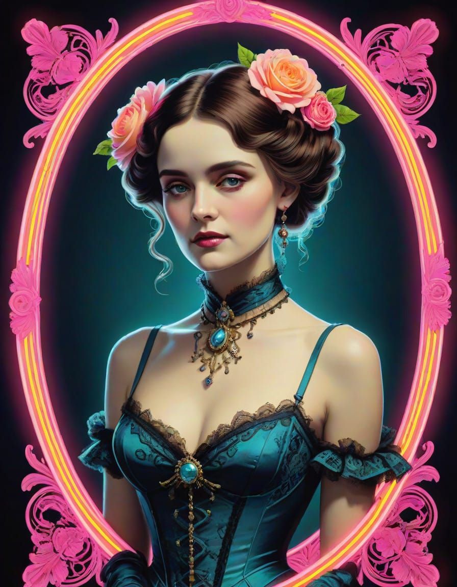 Unfinished Sympathy  neon Victorian poster