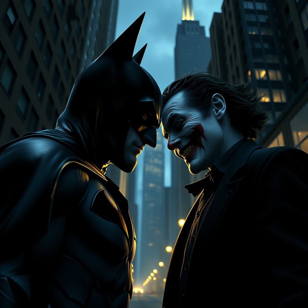 Dark Knight Gotham Cityscape as Cinematic Noir