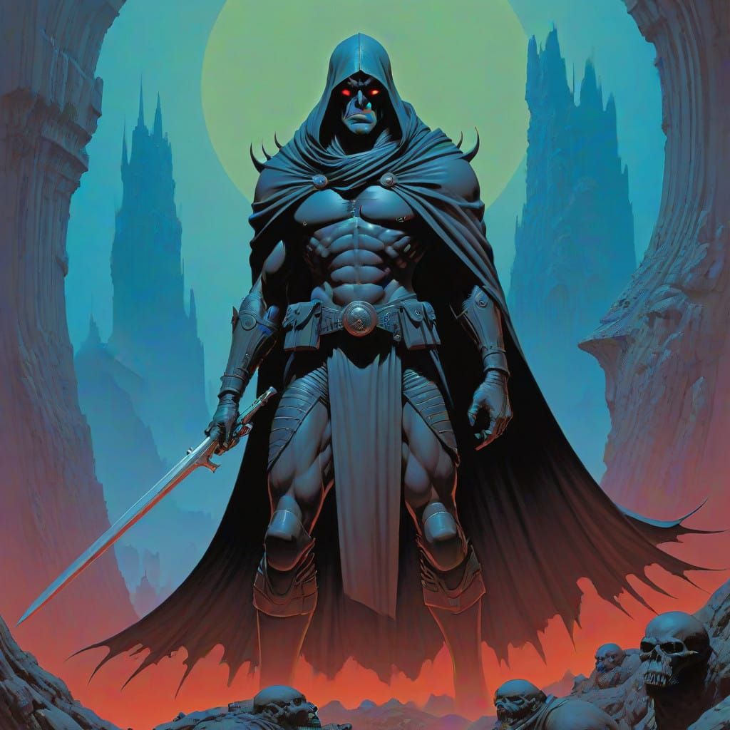 Dark Fantasy Art in Grimdark Style