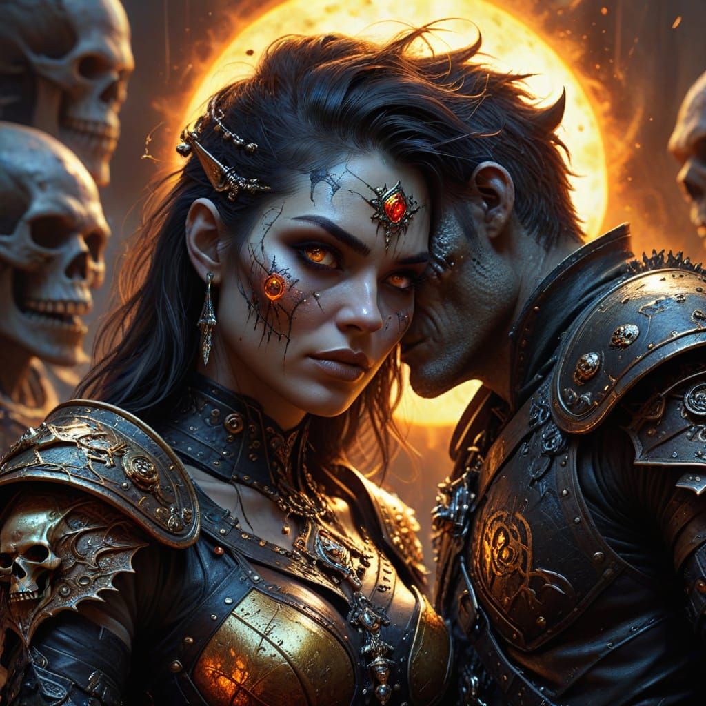 Lovers in the battle