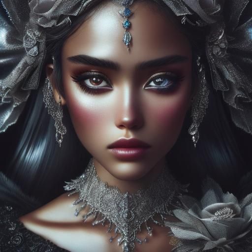 Hyperrealistic Portrait: Princess Priscilla's Eleventh Birth...