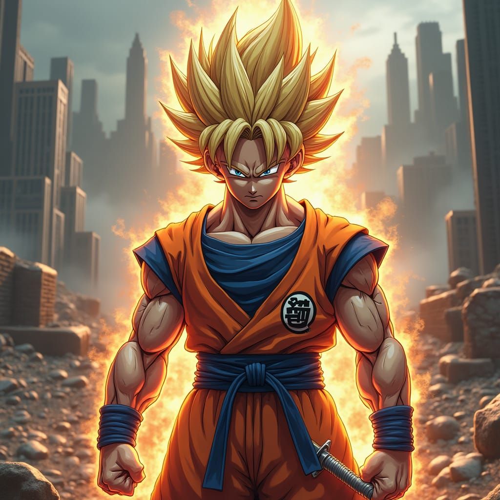 Cyberpunk Warrior of the Future in Photorealistic Style