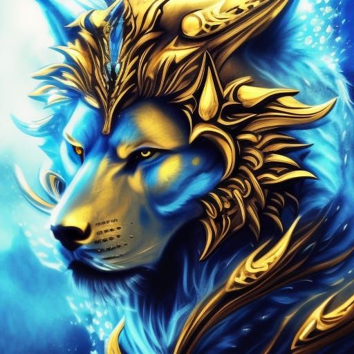 Fiery Toxic Skull, Wolf, and Lion Concept Art