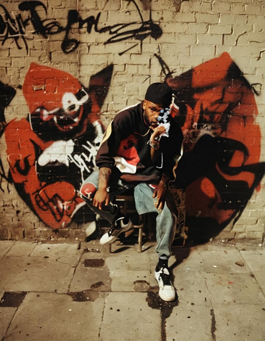 Method Man Gritty Hip Hop Portrait