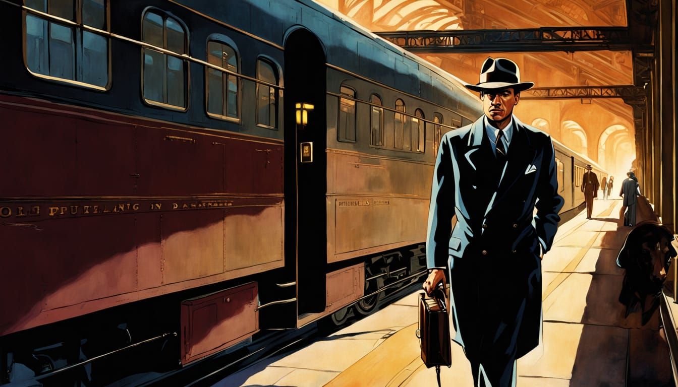 Private Detective Philip Marlowe Stepping into the Shadows o...