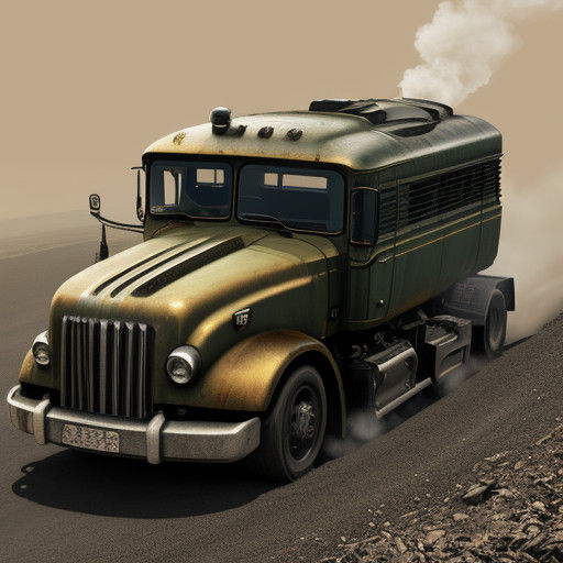 Industrial Strength Steamroller in Motion