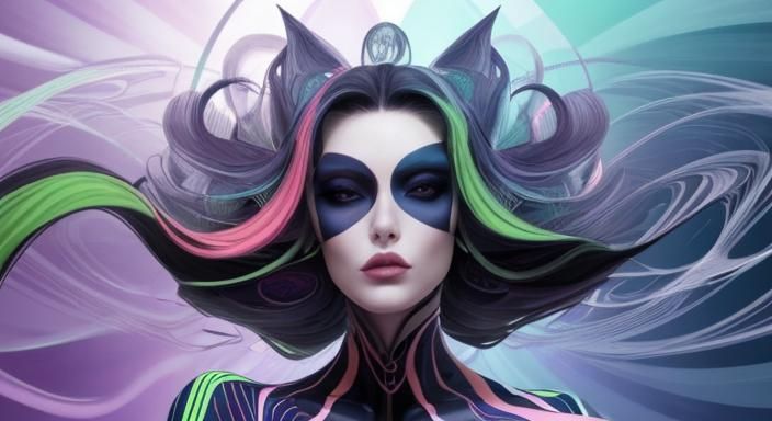 Dazzling Optical Illusion Vector Drawing