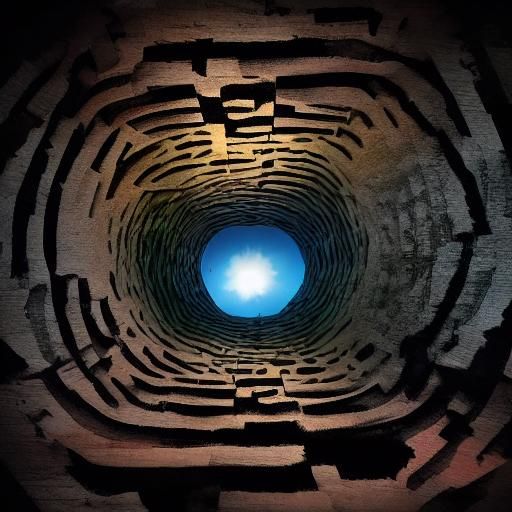 Abstract AI-Generated Strange Landscape