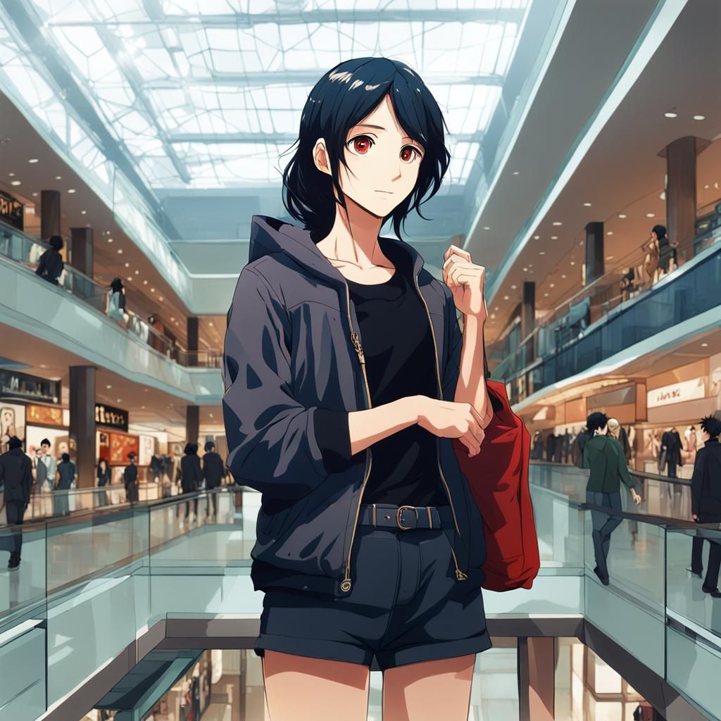 Anime portrait of a beautiful woman from Canada.