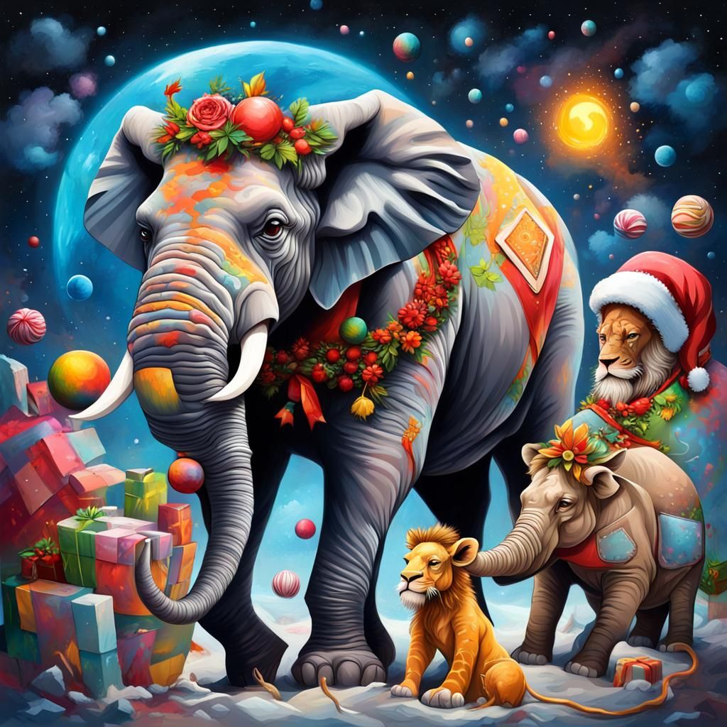 Santa's Wild Sleigh Ride: Graffiti Art Style