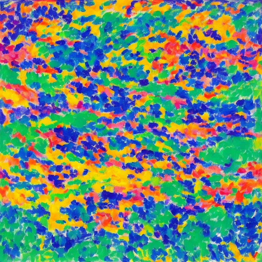 Fauvist Landscape Painting With Bold Brushstrokes