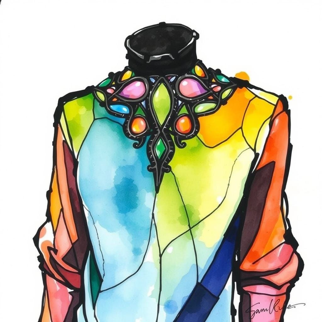 Fashionable stained glass clothing #1