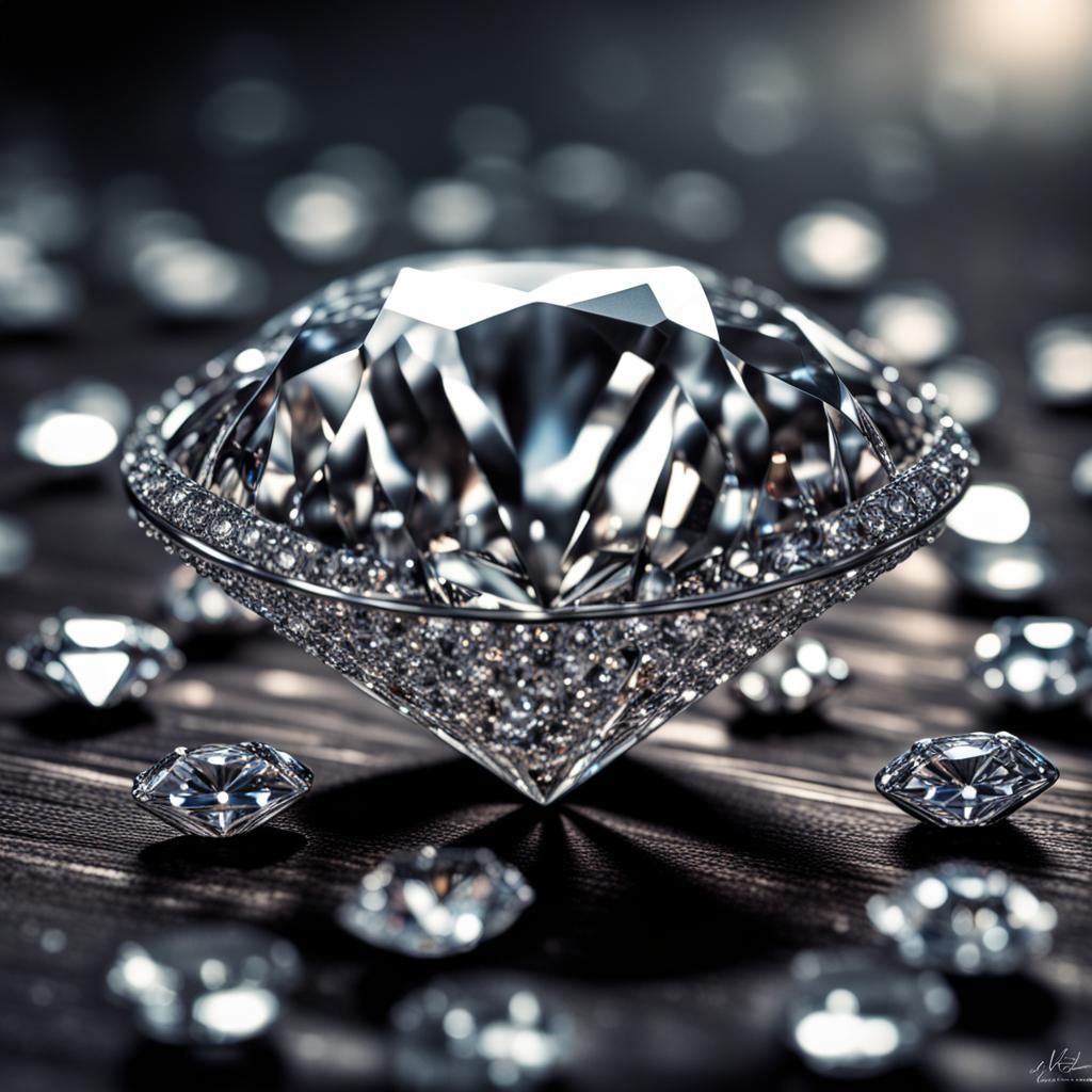 Diamonds: Hyperrealistic Close-Up in High Definition
