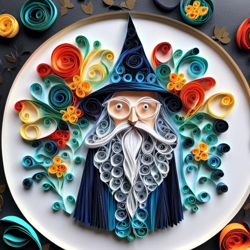Albus Dumbledore Paper Quilling Portrait
