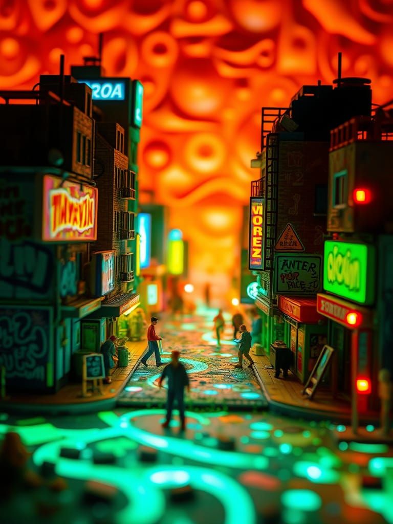 Miniature Mesonoxian City Suffering from Urban Angst and Osc...