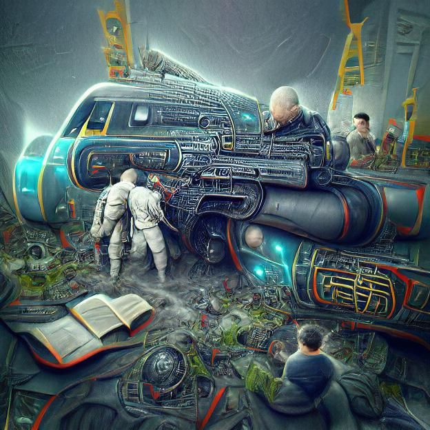 Detailed Science Fiction Illustration Trending on ArtStation