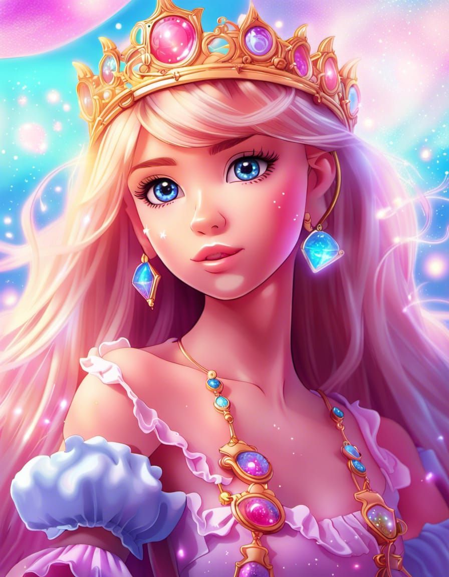 Self Portrait in Manga Anime Barbie Style