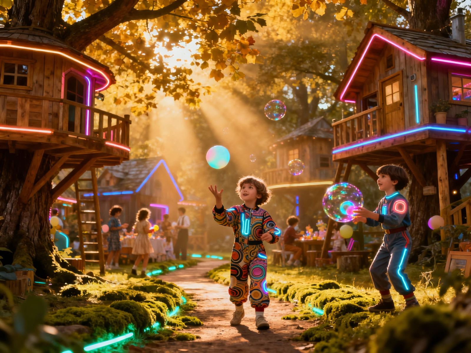 Retro-Futuristic Treehouse Birthday Party in 2085