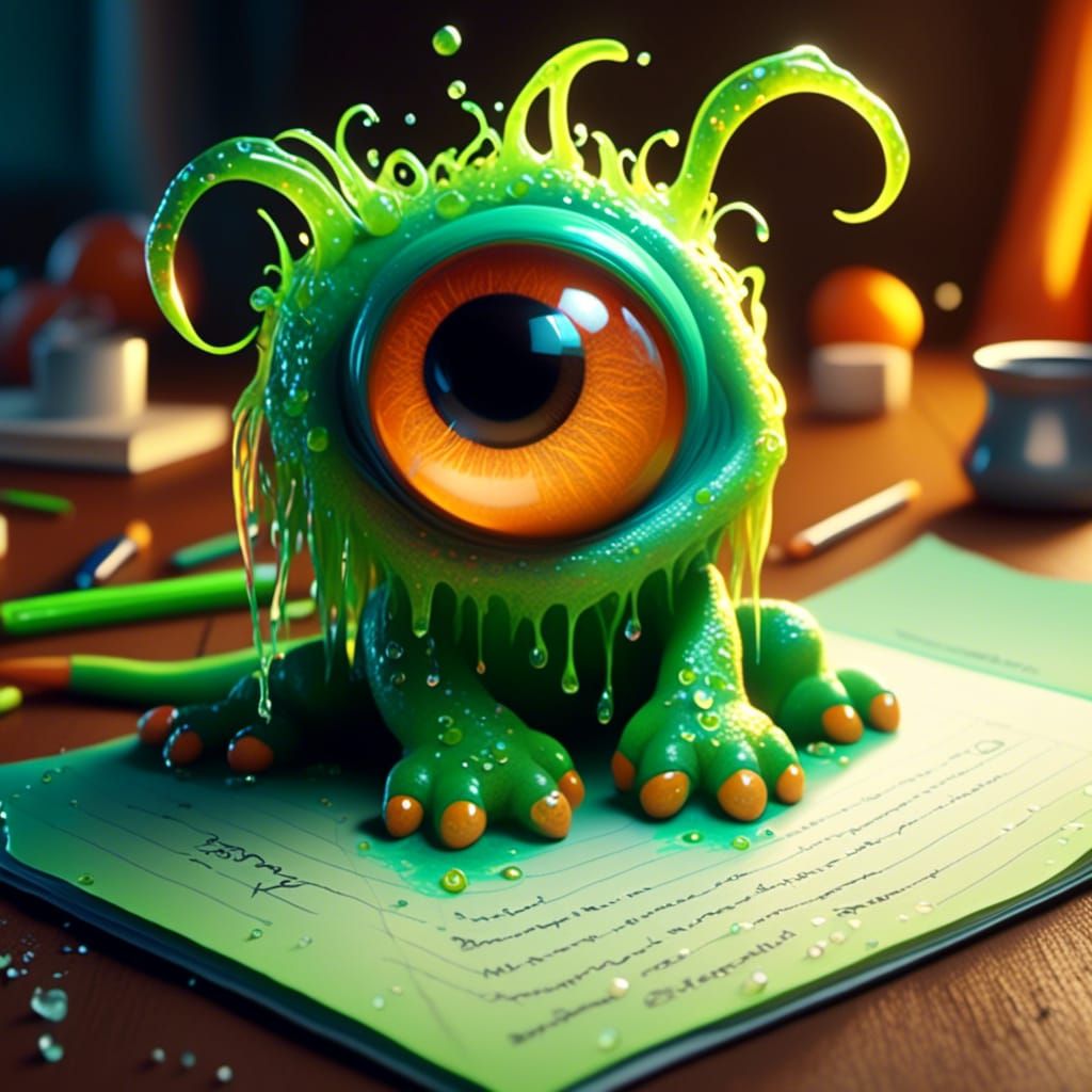 Just a lil snot monster staring at ya!