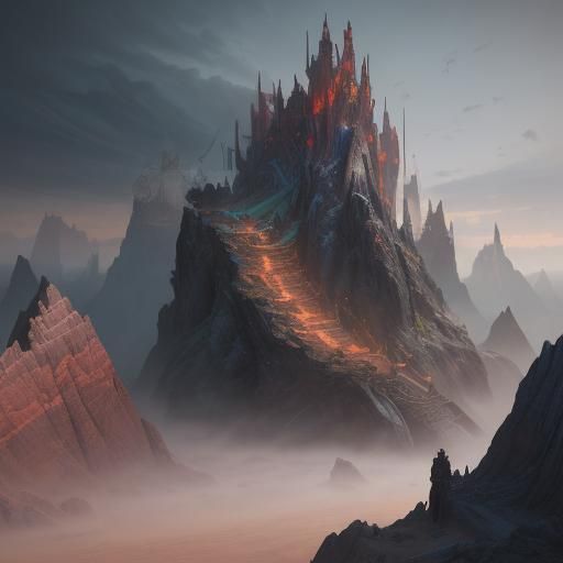 Fantastical Double Edged Axe Concept Art