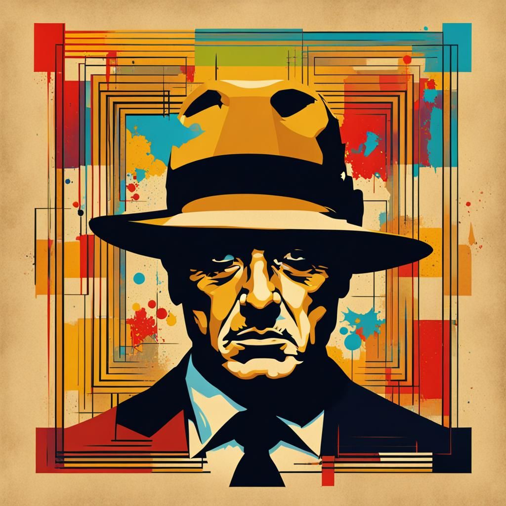 The Godfather in Pop Art Screen Print