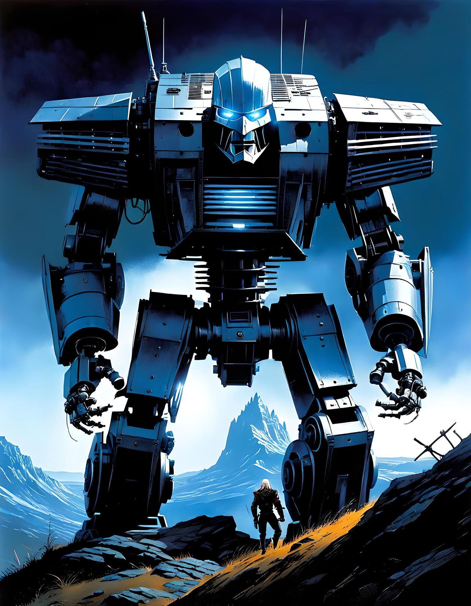 Witcher Robot Blueprint with Cybernetics