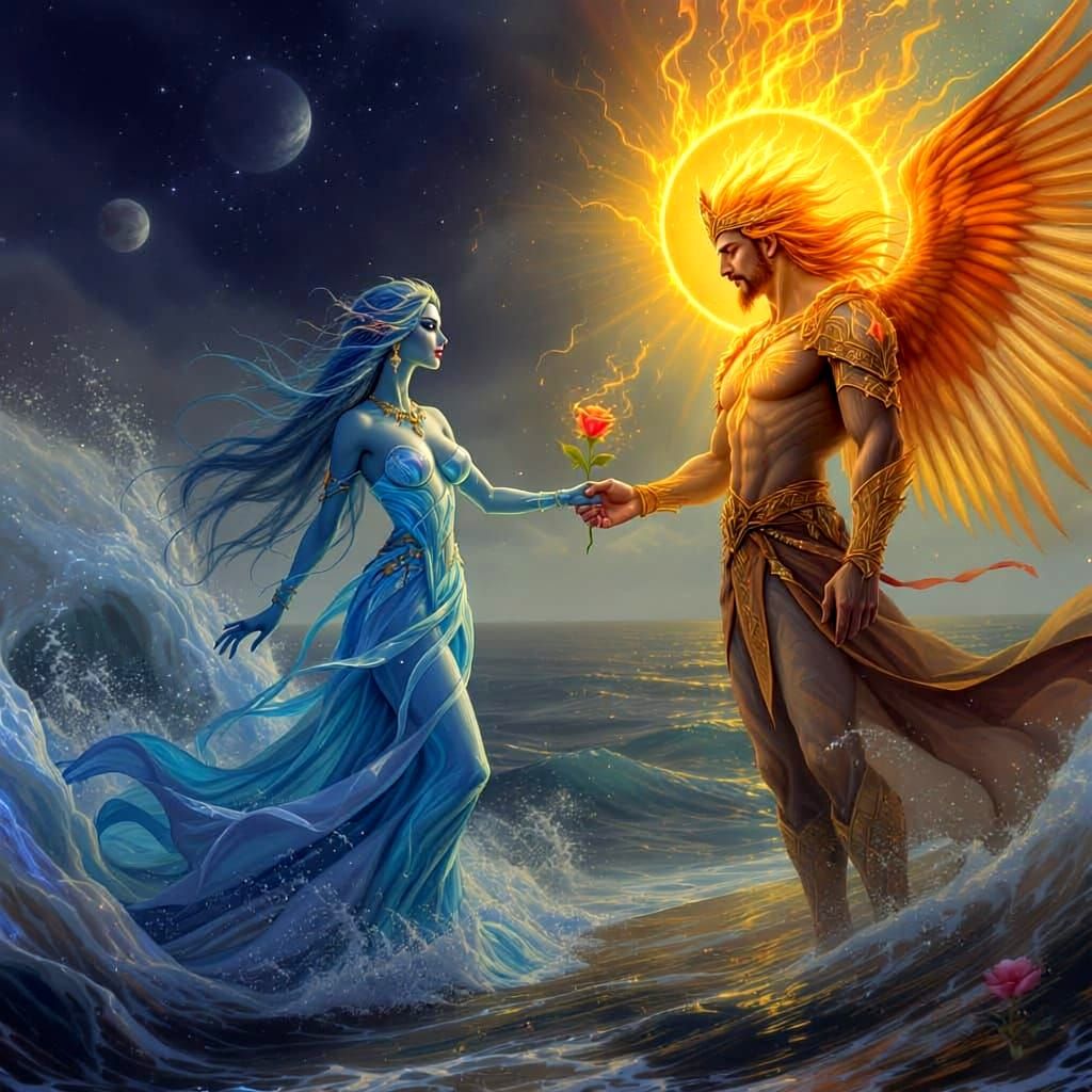 Ocean Gypsy Meets Sun Prince in Elemental Fantasy