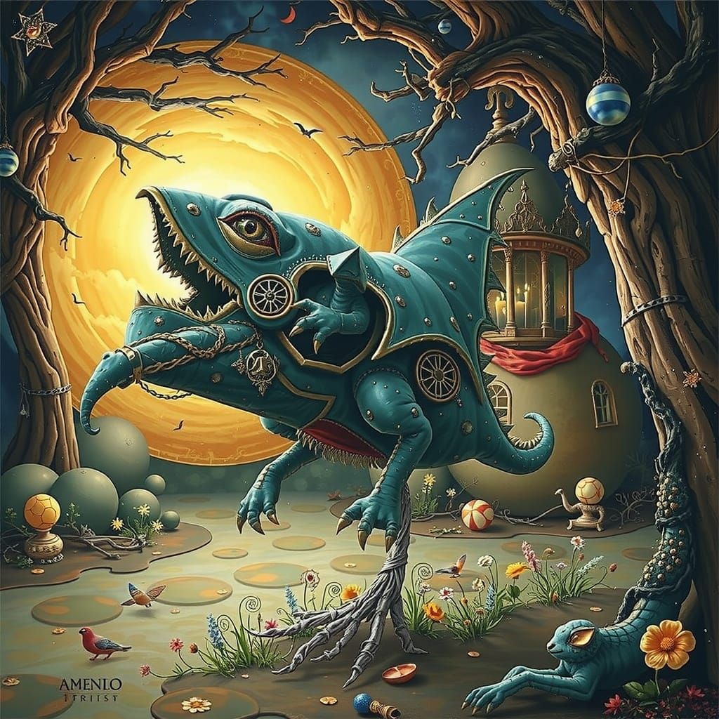 Opulent Maximalist Masterpiece in Triadic Colors