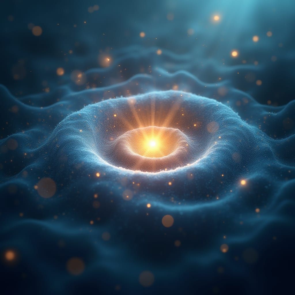 Hypnotherapy Poster: Glowing Neurons in Ethereal Light