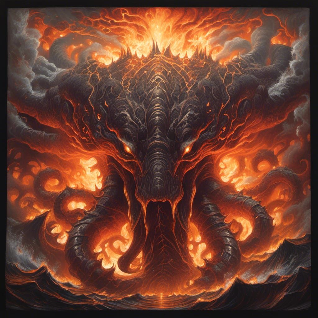 Epic Fire Leviathan in Ocean's Inferno